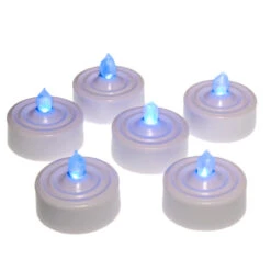 Richland Flameless LED Tealight Candles Blue Set Of 72