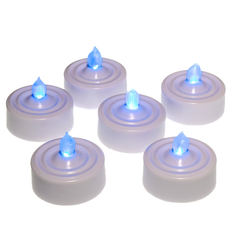 Richland Flameless LED Tealight Candles Blue Set Of 72 3 Richland Flameless LED Tealight Candles Blue Set Of 72