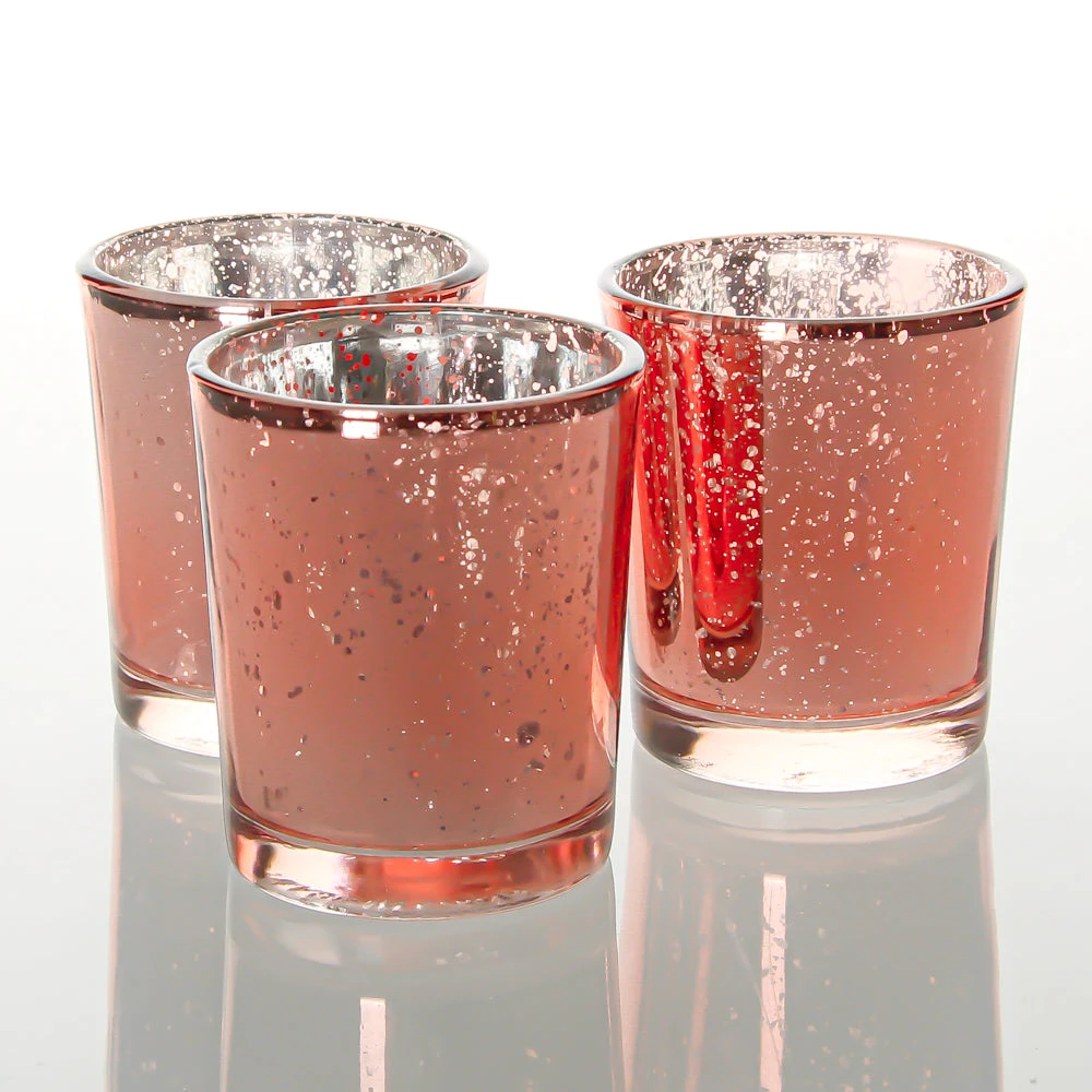Richland Rose Gold Mercury Votive Holder Set Of 72 3 Richland Rose Gold Mercury Votive Holder Set Of 72