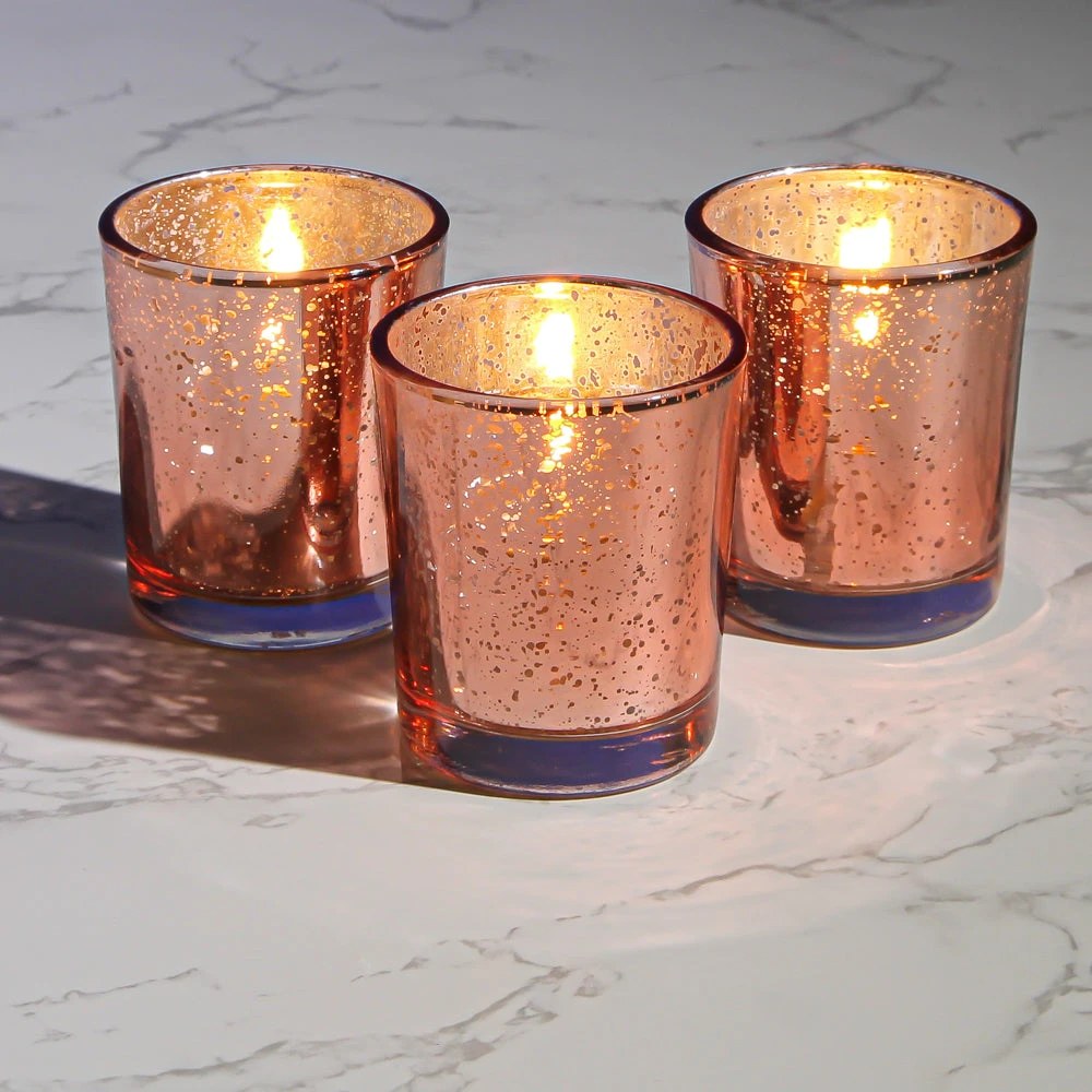 Richland Rose Gold Mercury Votive Holder Set Of 72 5 Richland Rose Gold Mercury Votive Holder Set Of 72 - Image 3