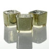 Richland Metallic Gold Mercury Square Votive Holder Set Of 12 -Candle Decorations 1158 8132
