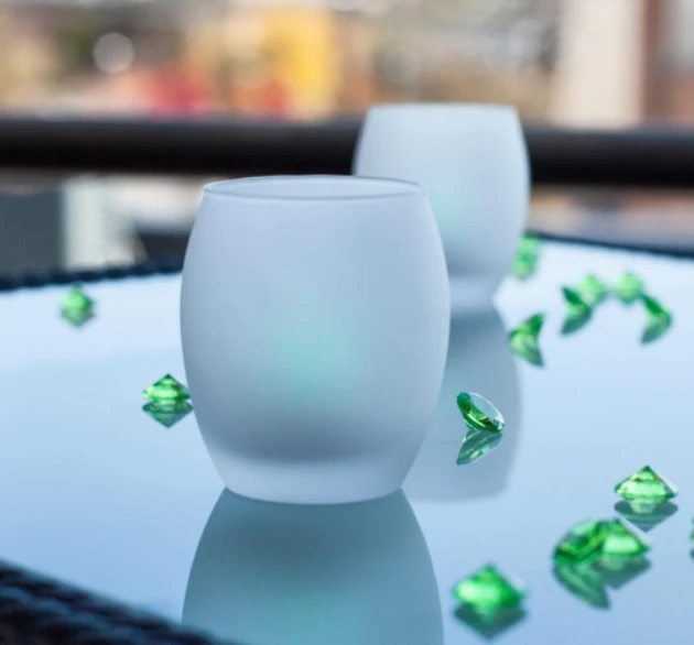 Eastland Grande Hurricane Votive Candle Holder Frosted Set Of 48 4 Eastland Grande Hurricane Votive Candle Holder Frosted Set Of 48 - Image 2