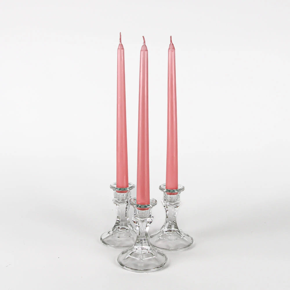 Richland Taper Candles 10" Pink Set Of 50 3 Richland Taper Candles 10" Pink Set Of 50