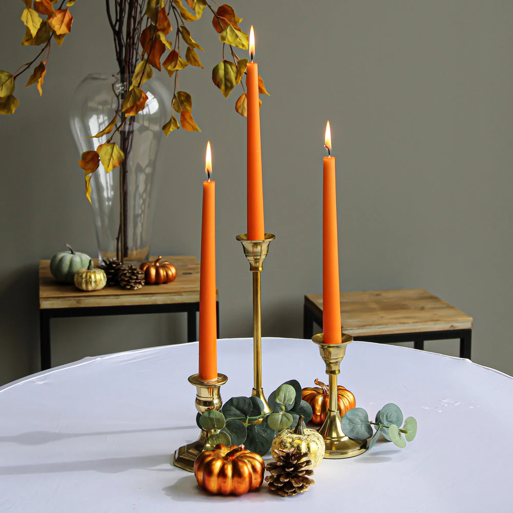 Gold Metal 3.75" Taper Candle Holder, Antique Candlestick 5 Gold Metal 3.75" Taper Candle Holder, Antique Candlestick - Image 3