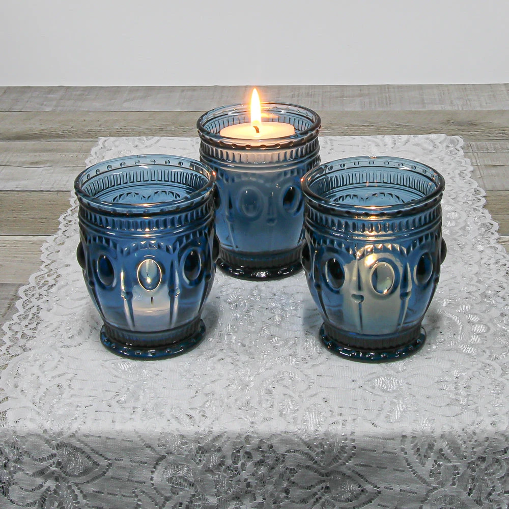 Richland Vintage Charm Candle Holder Navy Blue Set Of 48 4 Richland Vintage Charm Candle Holder Navy Blue Set Of 48 - Image 2