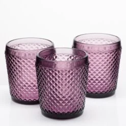 Richland Diamond Candle Holder Purple Set Of 6