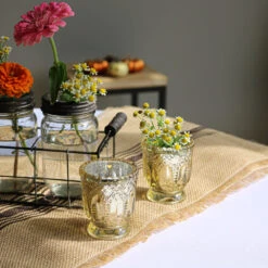 Richland Holder Royal Mercury Petite Metallic Gold Set Of 12 9 Richland Holder Royal Mercury Petite Metallic Gold Set Of 12 -Candle Decorations 1460 7810