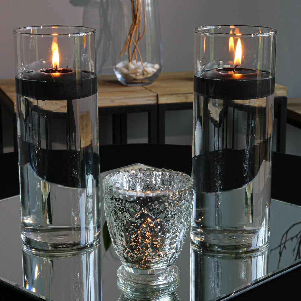 Richland Floating Candles 3" Black Set Of 24 4 Richland Floating Candles 3" Black Set Of 24 - Image 2