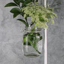 Eastland Small Mason Jar With Handle Set Of 12 -Candle Decorations 1470 4149 2