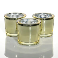 Richland Chunky Votive Holder Gold Mirrored Set Of 48