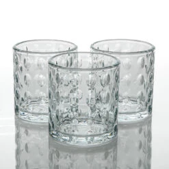 Richland Votive Holder Pinched Clear Set Of 36