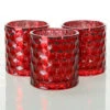 Richland Votive Holder Honeycomb Red Mercury Set Of 48 -Candle Decorations 1575 8194