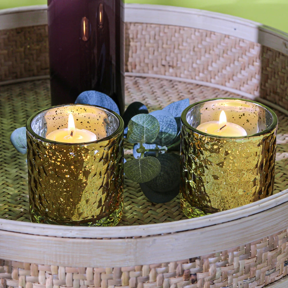 Richland Votive Holder Honeycomb Amber Mercury Set Of 48 4 Richland Votive Holder Honeycomb Amber Mercury Set Of 48 - Image 2