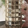Gold Mercury Mosaic Cylinder 10" - Vase & Candle Holder -Candle Decorations 2013 09 04 1776 edited 1