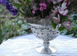 Baleri Glass Compote Bowl 8'' X 6'' -Candle Decorations 2014 02 14 8515 edited 1