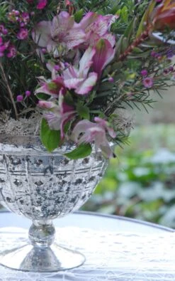 Baleri Glass Compote Bowl 8'' X 6'' -Candle Decorations 2014 02 14 8516 edited 1