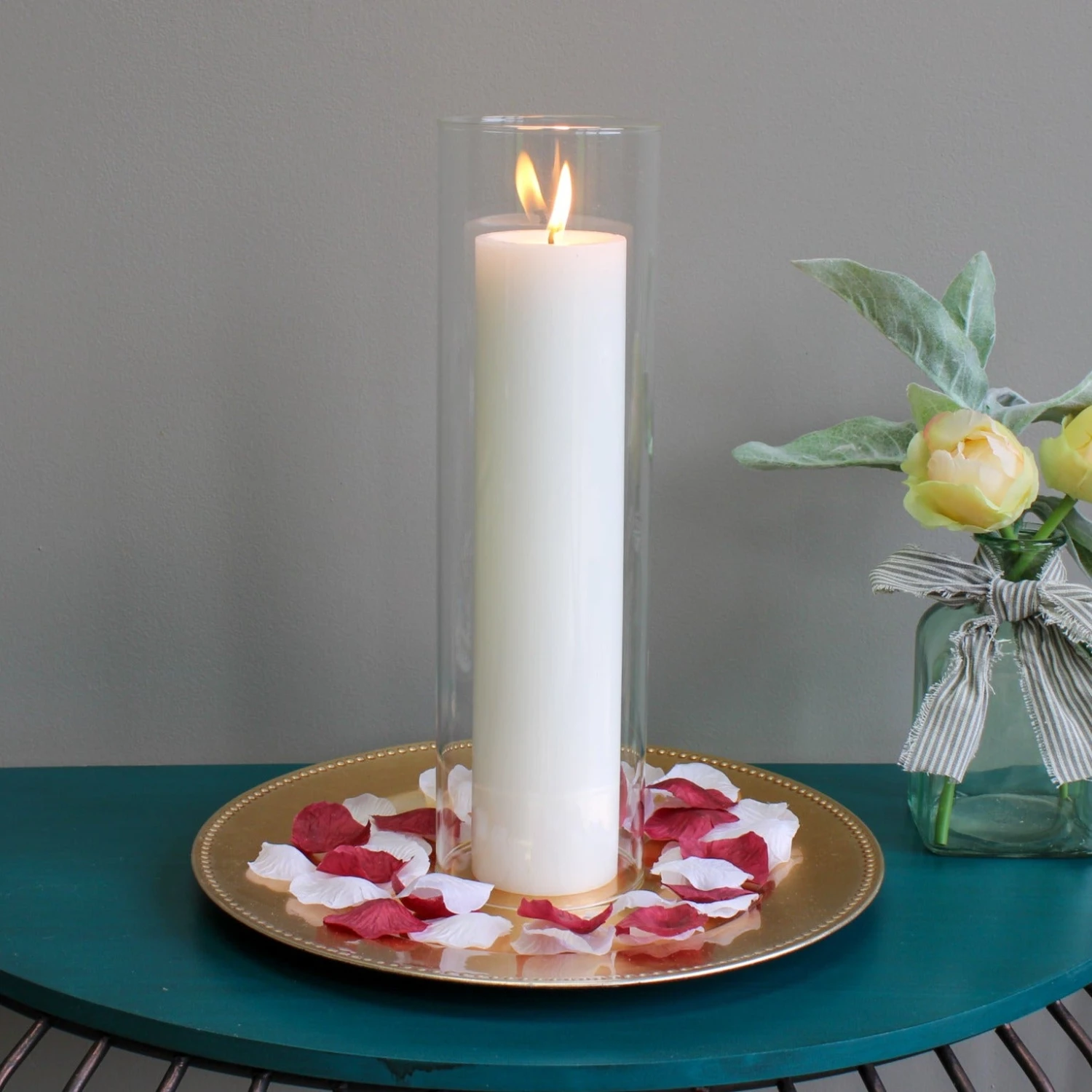 Richland Glass Chimney Candle Shade 4" X 14" 6 Richland Glass Chimney Candle Shade 4" X 14" - Image 4