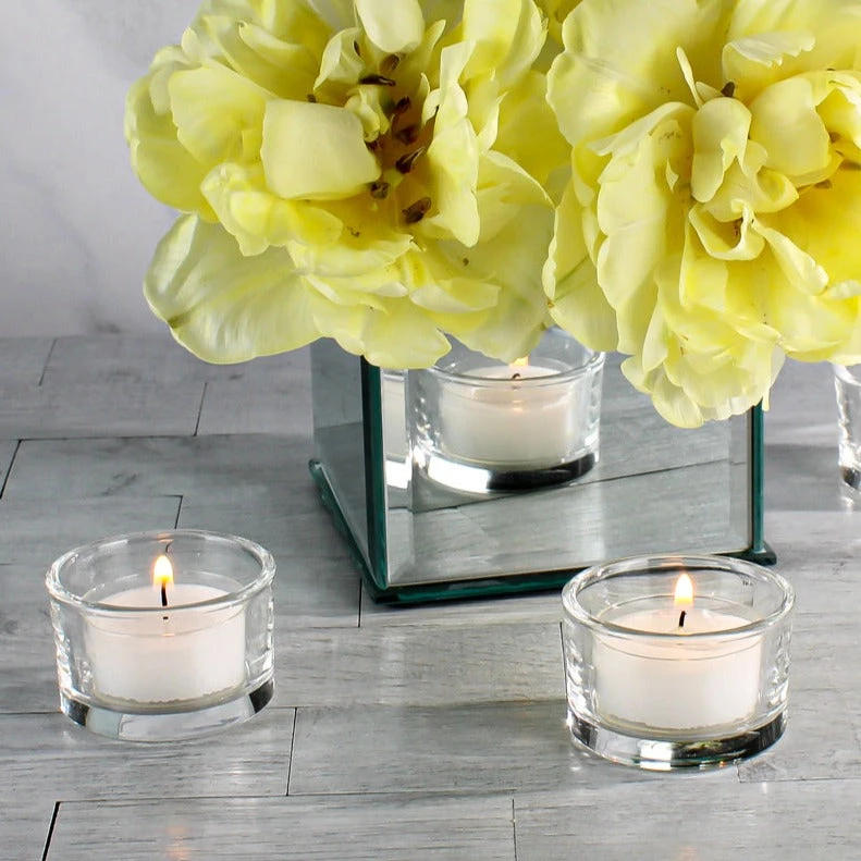 Richland Clear Cup Tealight Candles White Unscented Set Of 500 4 Richland Clear Cup Tealight Candles White Unscented Set Of 500 - Image 2