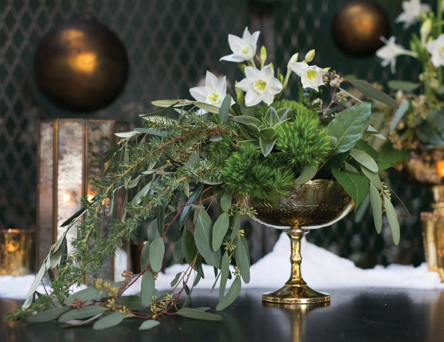 Desiray Glass Compote 7" X 8" Gold 4 Desiray Glass Compote 7" X 8" Gold - Image 2