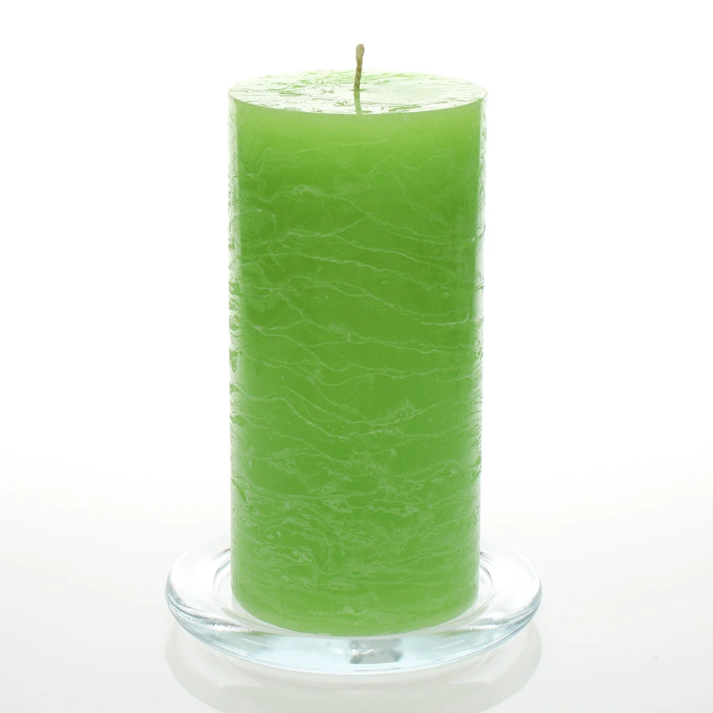 Richland Rustic Pillar Candle 3"x 6" Green Set Of 24 3 Richland Rustic Pillar Candle 3"x 6" Green Set Of 24