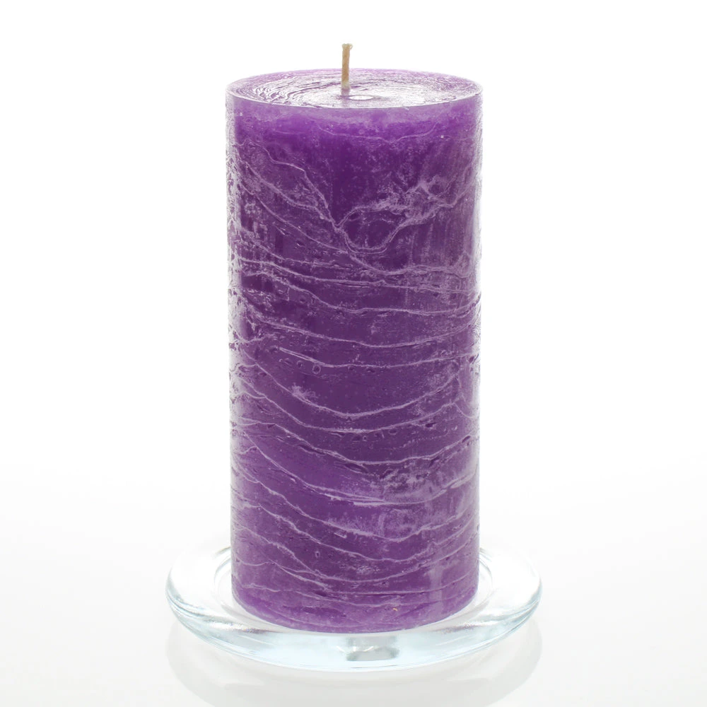 Richland Rustic Pillar Candle 3"x 6" Lavender Set Of 24 3 Richland Rustic Pillar Candle 3"x 6" Lavender Set Of 24