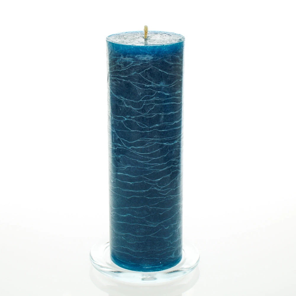 Richland Rustic Pillar Candle 3"x 9" Navy Blue Set Of 24 3 Richland Rustic Pillar Candle 3"x 9" Navy Blue Set Of 24