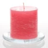Richland Rustic Pillar Candle 3"x 3" Pink Set Of 12