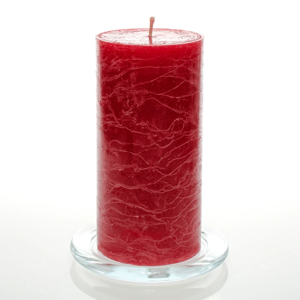 Richland Rustic Pillar Candle 3"x 6" Red Set Of 12 3 Richland Rustic Pillar Candle 3"x 6" Red Set Of 12