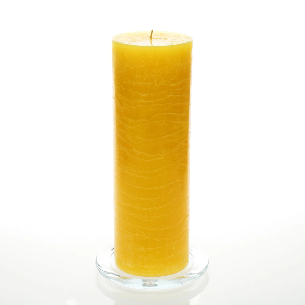 Richland Rustic Pillar Candle 3"x 9" Yellow Set Of 24 3 Richland Rustic Pillar Candle 3"x 9" Yellow Set Of 24