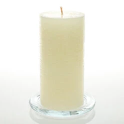 Richland Rustic Pillar Candle 3"x 6" Light Ivory Set Of 12