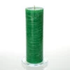 Richland Rustic Pillar Candle 3"x 9" Dark Green Set Of 6