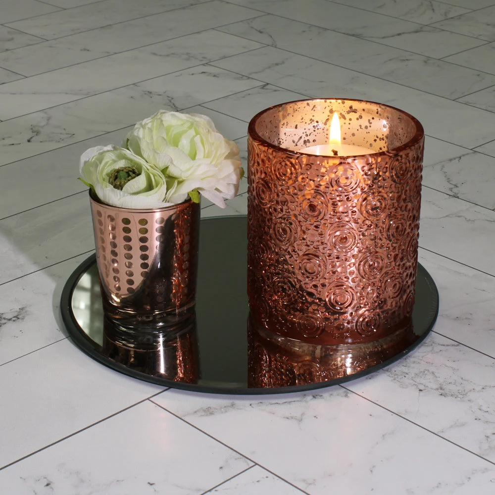Richland Mercury Candle Holder Nadine Rose Gold Large Set Of 6 4 Richland Mercury Candle Holder Nadine Rose Gold Large Set Of 6 - Image 2