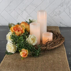 Richland Flameless LED Wavy Top Pillar Candle White 3"x6" Set Of 6 -Candle Decorations 7153 7156 7159 5159 2 84996aee 11cc 45b7 a60d 92969442e804