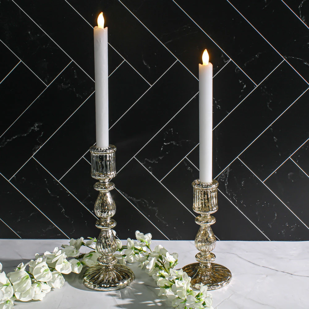 Richland White LED Taper Candles 9.75" Set Of 12 4 Richland White LED Taper Candles 9.75" Set Of 12 - Image 2