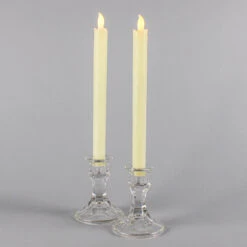 Richland Ivory LED Taper Candles 9.75" Set Of 12