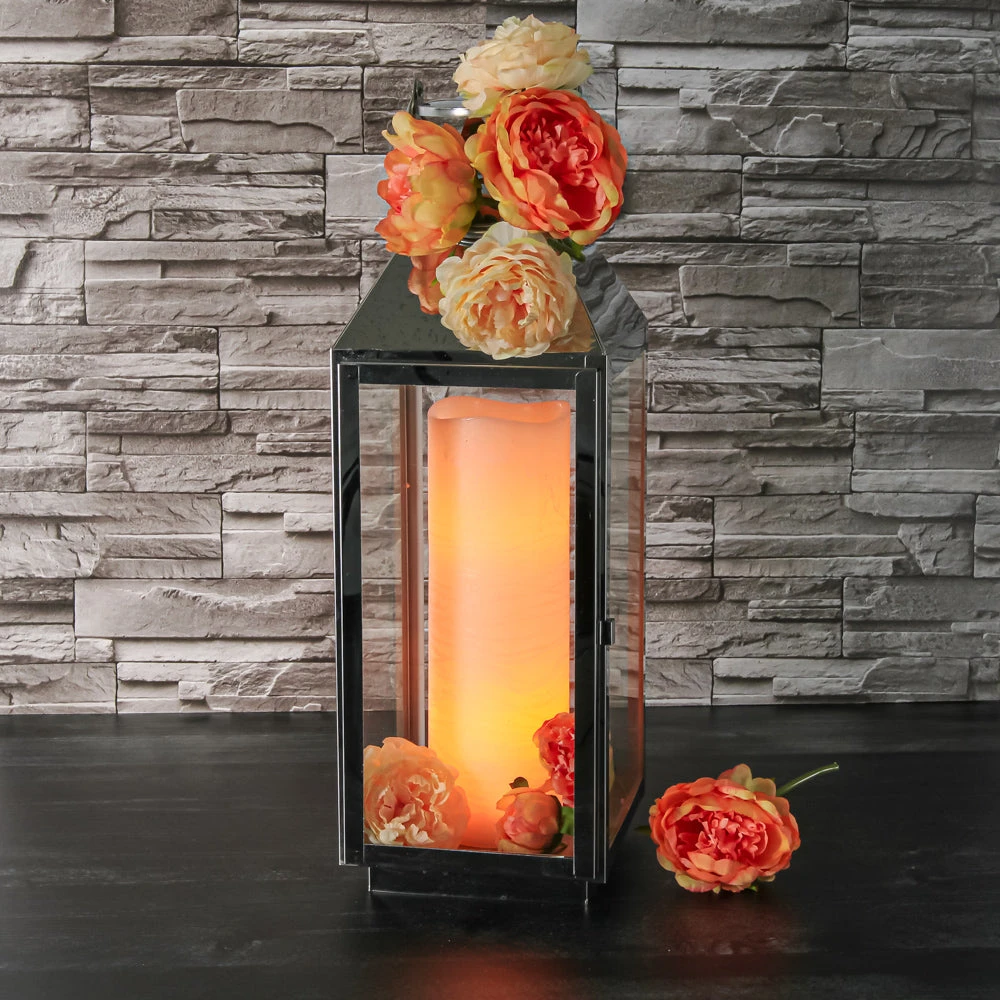 Richland 4" X 12" Large LED Pillar Candle With Wavy Top - Set Of 6 4 Richland 4" X 12" Large LED Pillar Candle With Wavy Top - Set Of 6 - Image 2