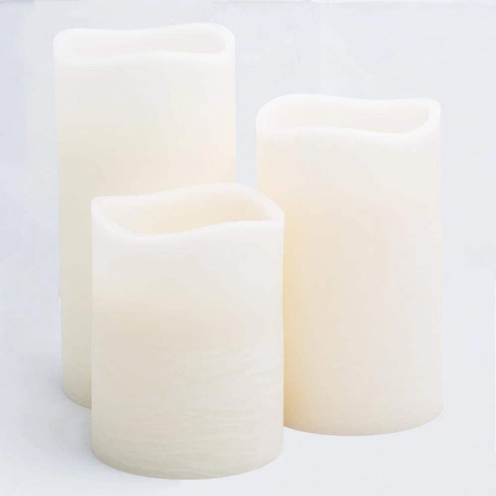 Richland LED Big Pillar Candles Ivory 6” X 12” Set Of 4 7 Richland LED Big Pillar Candles Ivory 6” X 12” Set Of 4 - Image 5