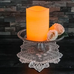 Richland LED Big Pillar Candle Ivory 6” X 8” 8 Richland LED Big Pillar Candle Ivory 6” X 8” -Candle Decorations 7182 5836