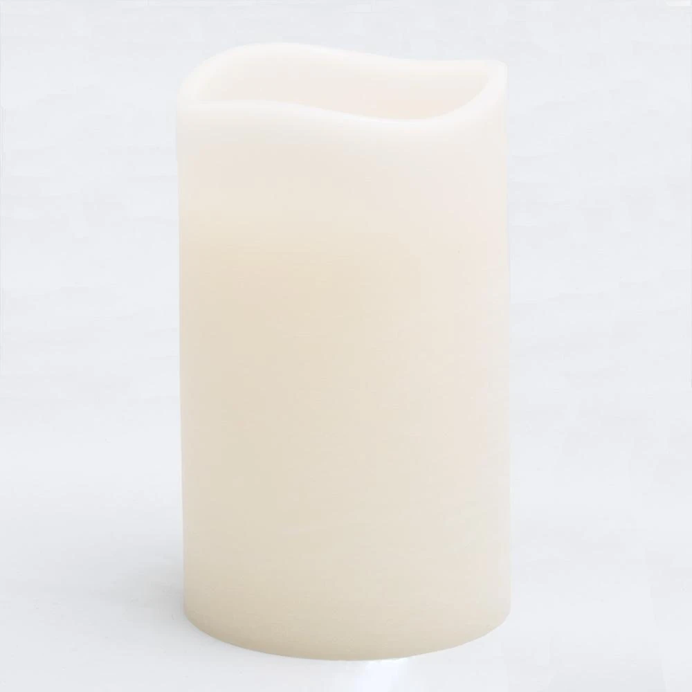 Richland LED Big Pillar Candle Ivory 6” X 10” 3 Richland LED Big Pillar Candle Ivory 6” X 10”