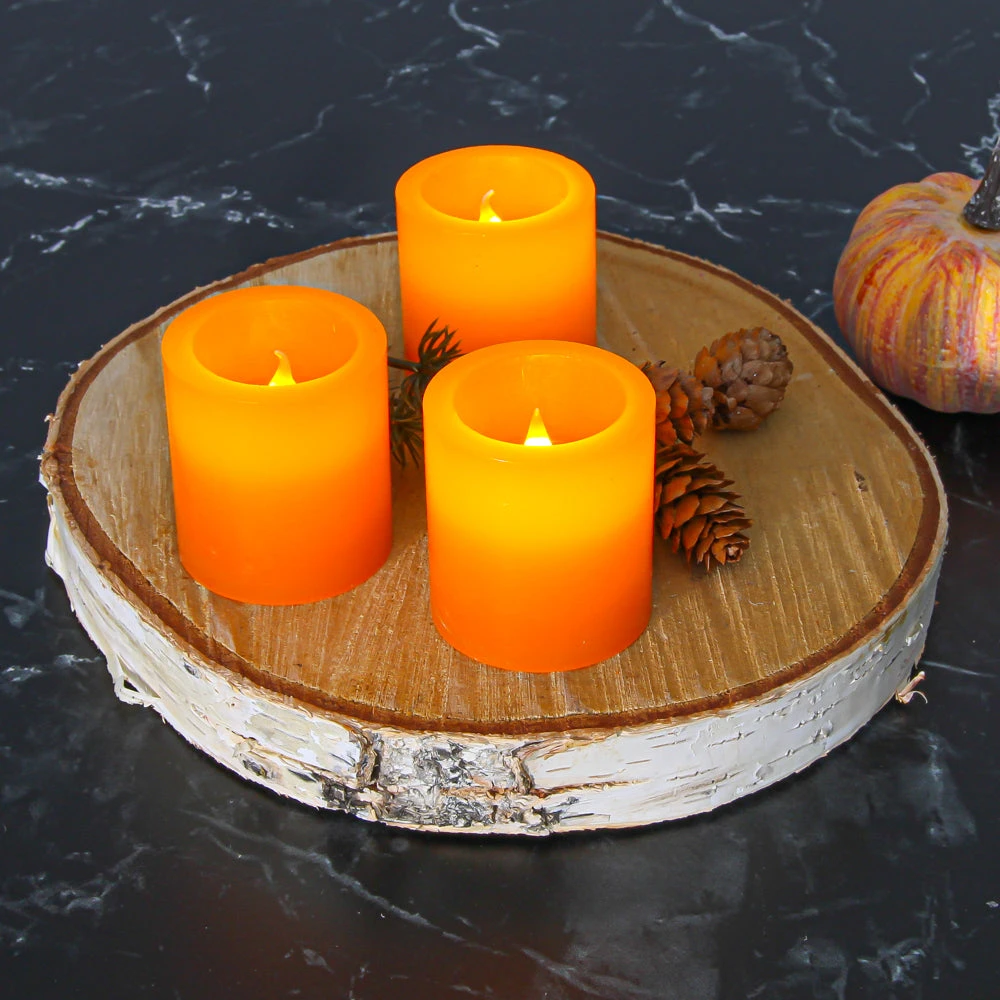 Richland LED Votive Candles Orange Set Of 12 4 Richland LED Votive Candles Orange Set Of 12 - Image 2