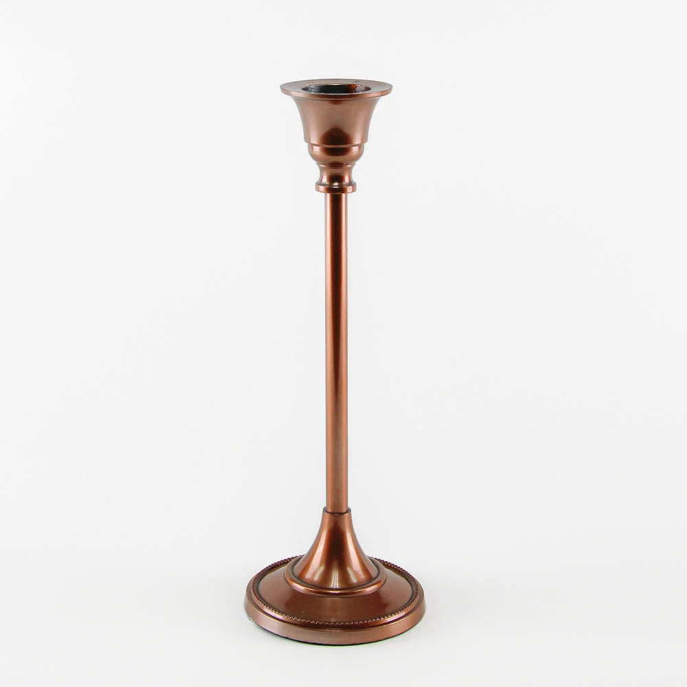 Taper Candlestick Rose Gold 9in 3 Taper Candlestick Rose Gold 9in
