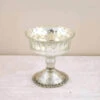 Silver Mercury Glass Compote 4.75" -Candle Decorations 8026910b ff0f 4006 a799 d5cdc5baa683