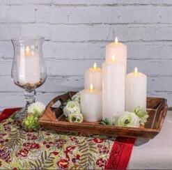 Richland Bullet LED Wax Candle 3"x4", 3"x6", & 3"x8" Set Of 18 -Candle Decorations 9058 12bd3a47 0de8 400f 990a cdb2536a5ec6