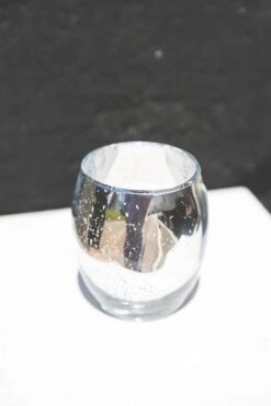 Richland Grande Hurricane Votive Holder Silver Mercury Set Of 72 -Candle Decorations 91001b 1