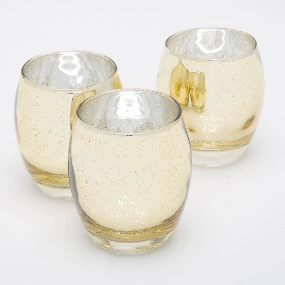 Richland Grande Hurricane Votive Holder Gold Mercury Set Of 72 3 Richland Grande Hurricane Votive Holder Gold Mercury Set Of 72