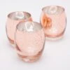 Richland Grande Hurricane Votive Holder Rose Gold Mercury Set Of 72 -Candle Decorations 91003 1