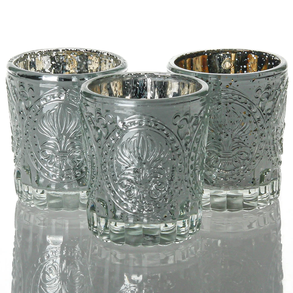 Richland Mercury Votive Holders Primrose Silver Set Of 48 3 Richland Mercury Votive Holders Primrose Silver Set Of 48