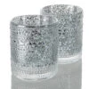 Richland Mercury Candle Holder Pearly Silver Large Set Of 24 2 Richland Mercury Candle Holder Pearly Silver Large Set Of 24 -Candle Decorations 91097 8287