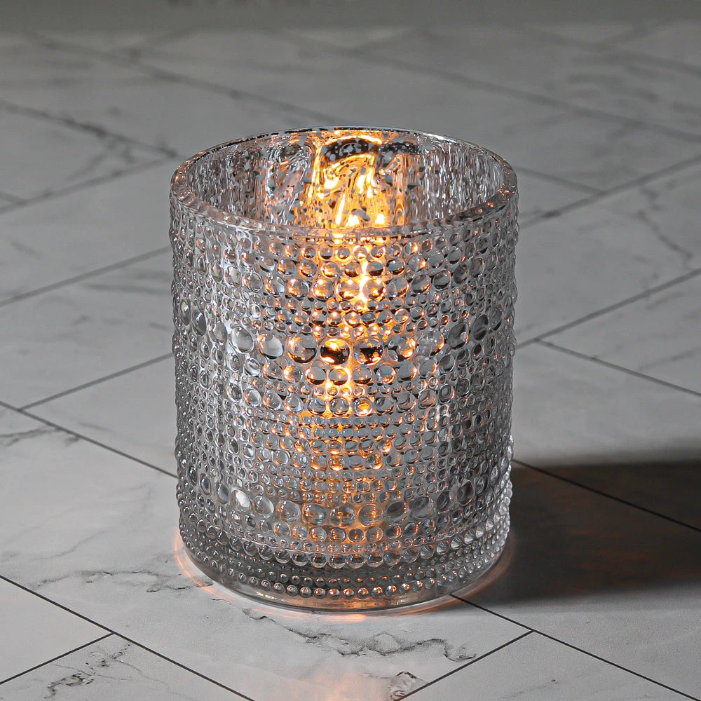 Richland Mercury Candle Holder Pearly Silver Large Set Of 24 4 Richland Mercury Candle Holder Pearly Silver Large Set Of 24 - Image 2