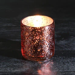 Richland Mercury Candle Holder Nadine Rose Gold Small Set Of 36 8 Richland Mercury Candle Holder Nadine Rose Gold Small Set Of 36 -Candle Decorations 91098 8325